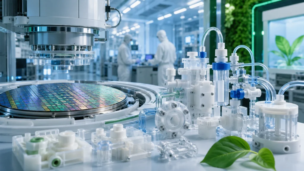 high purity plastics cleaner, greener microchips
